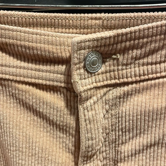 American Eagle tan corduroy cargo pants size 2, short - Picture 4 of 7